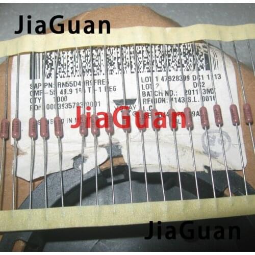 20PCS USA VISHAY DALE CMF-55 0.25W 49.9R 1% 1/4W Axial Resistance Low noise precision metal film resistors CMF55 49R9 RN55