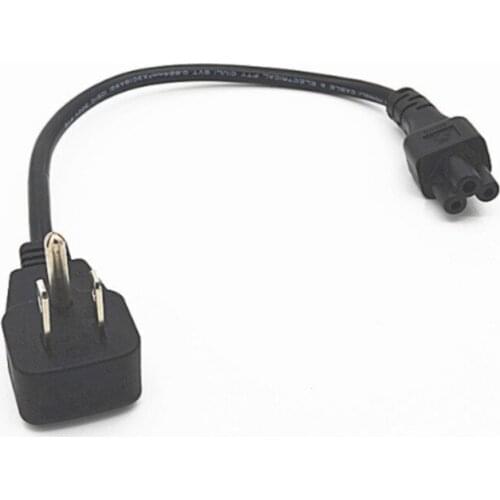 3Pin Flat Plug Power Cord,Nema 5-15P Male to IEC 320 C5 Female Socket Adapter Cable For Notebook