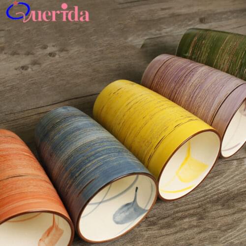5 PC/SET Japanese Style Ceramic Mark Cup Set Korean Simple Hand-painted Cup Hand Color Creative Coffee Cup Travel Mug