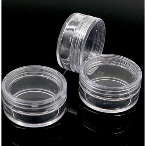 50Pc 10g Capacity Portable Mini Plastic Empty Cream Bottle Jars Nail Art Eyeshadow Makeup Case Face Cream Lip Balm Container Pot