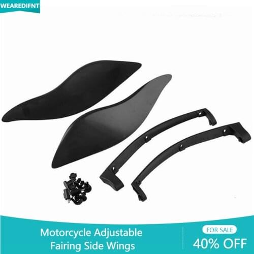 Motorcycle Accessories Adjustable Fairing Side Wings Air Deflectors For Harley Touring CVO Electra Street Tri Glide 2014-2020