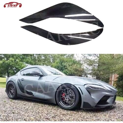 Carbon Fiber Rear Bumper Side Splitters FRP Prime Canards Flaps Apron Car Accessorise for Toyota Supra A90 Coupe 2019 2020