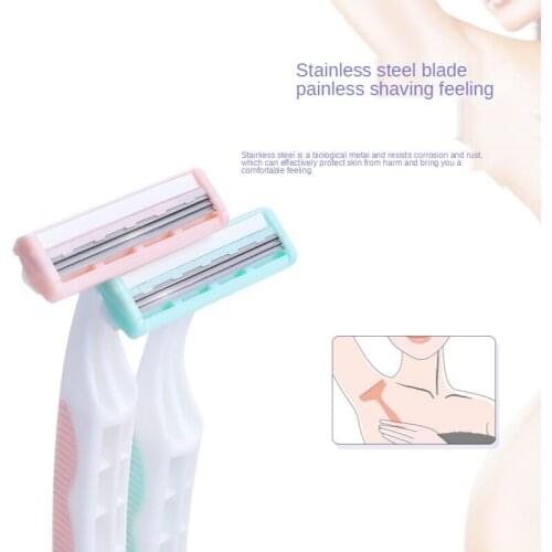 4PCS Portable Mini Pro Women Female Razor for Unwanted Body Face Leg Bikini Hair Removal