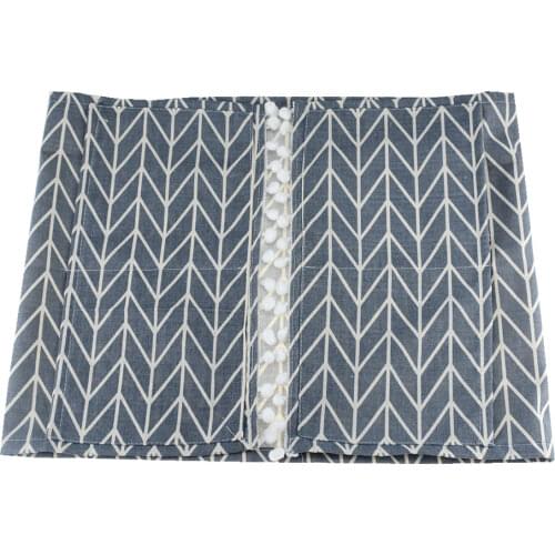 Cotton linen refrigerator washing machine microwave oven cover lattice dust cover hanging bag