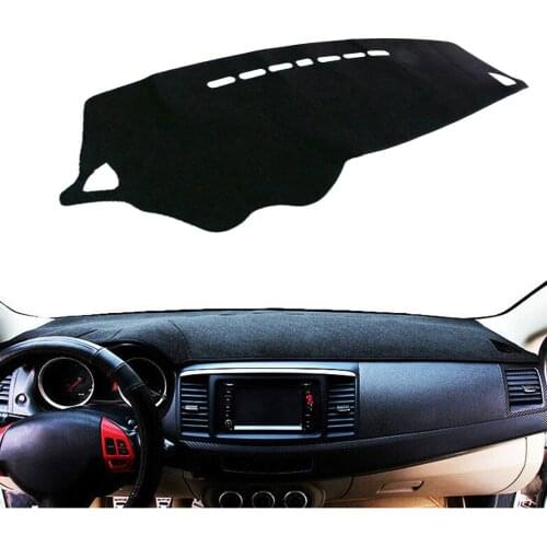 Black Dash Mat Pad Dashboard Cover Sun Shade Fit For Mitsubishi Lancer 2008 2009 2010 2011 2012 2013 2014 2015 2016 2017