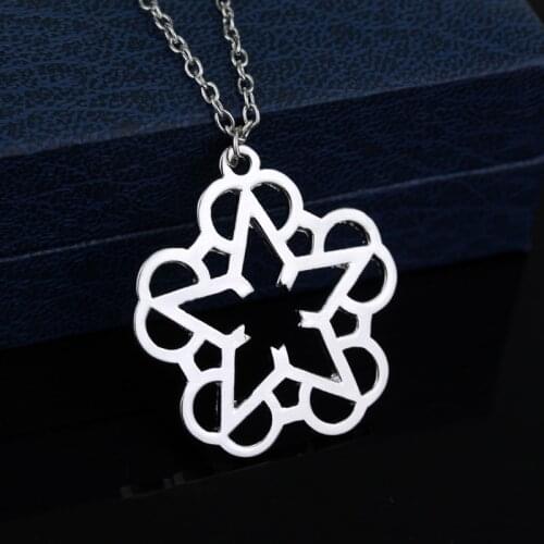 Dongsheng Fashion Silver Plated Rock Band Black Veil Brides Rock Music BVB Logo Pendant Necklace For Women and Men-30