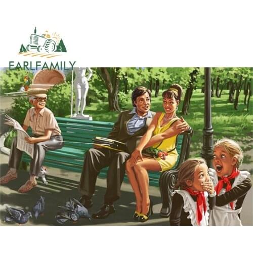 EARLFAMILY 13cm x 8.2cm for Girls Poster Camper Car Assessoires Stickers Personality Surfboard Decal Scratch-Proof Decoration