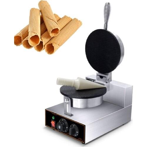 Electric Crispy Ice Cream Cone Baker Maker Egg roll baking machine Non-stick Waffle Cone Maker