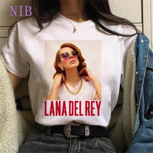 Harajuku Singer Lana Del Rey printed t shirt women streetwear Hip Hop Tee gothic punk tops oversized casual women/mens T-Shirts