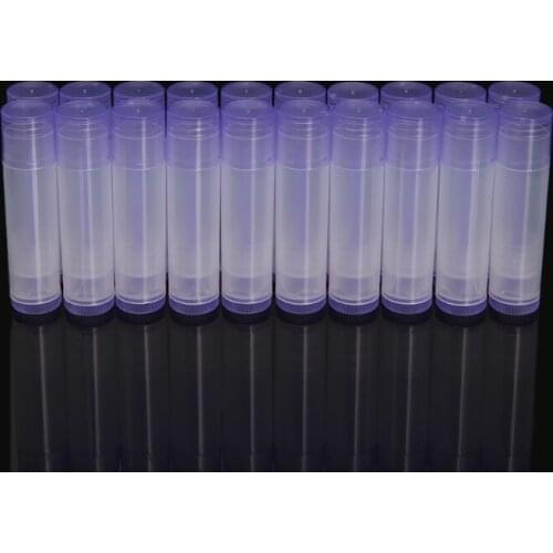 H7JC 20pcs DIY Empty Colorful Lip Balm Lipstick Cream Tube Bottle Cosmetic Container