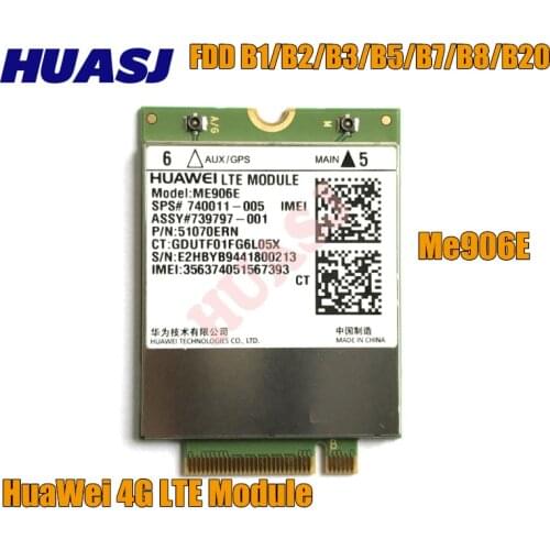Huasj new Desbloqueado ME906E + 2 PCS IPX4 4G WCDMA FDD LTE Antena NOVO & Original Módulo GSM SPS #740011 -005 em estoque