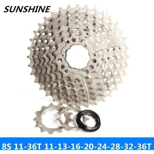 SUNSHINE 8 speed 11-32T / road bike card folding small wheel flywheel compatible with SunRace.SHIMANO free shipping