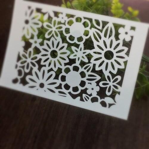 Daisy Scrapbooking tool card DIY album masking spray painted template drawing stencils laser cut KW7102403