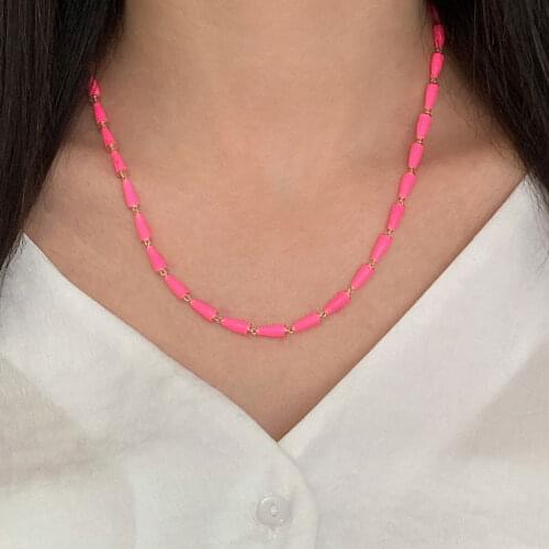 Fashion Link Chain Choker 925 Silver Necklace For Women Trendy Neon Super Luxury Golden Color Collares Turkish Fine Jewelry