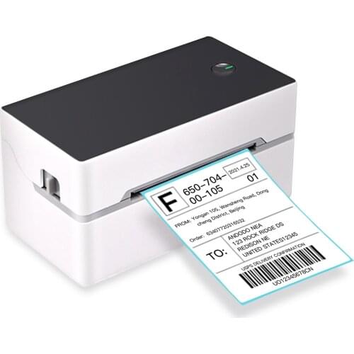 Aibecy TDL402 Desktop Shipping Label Printer High Speed USB Direct Thermal Printer Label Maker Sticker 40-80mm Paper Width