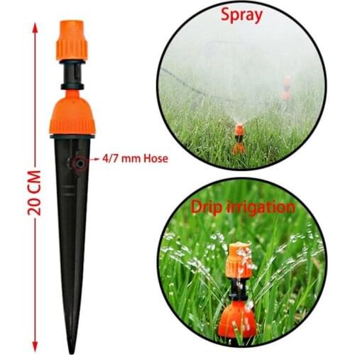 Drip-spraying Integrated Micro-sprinkler Plastic Insert Micro-injection Rod Atomizing Nozzle Garden Tool Drip Irrigation