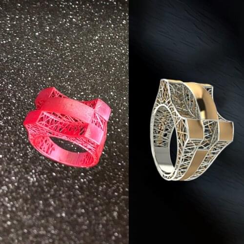 Printed 3D Models with Castable Resin for Mens Ring Castable Wax for sale and wholesale online with low Price