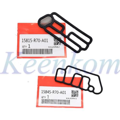 2pc Head cylinder solenoid gasket 15815-R70-A01 15845-R70-A01 VTEC Gasket for Honda 15815R70A01 15845R70A01 VTEC Gaskets Set New