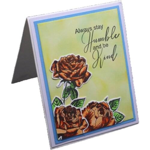 Rose Flower Clear Stamps Blossom Pattern Background Transparent Silicone Seals DIY Scrapbooking Photo Album Card Making