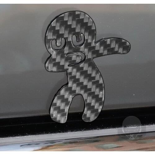 Funny Figure Shaped Carbon Fiber Car Sticker Auto Styling Accessories Universal Sticker Cover Trim Car Styling Accessories