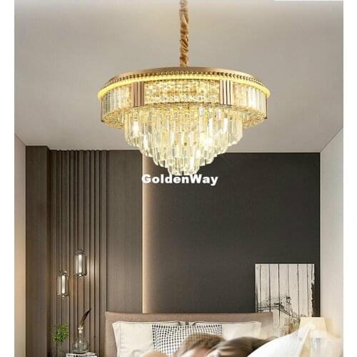 Modern Crystal Pendant Lights For Living Room luminarias para sala plafon Pendant Lamp Fixture For Bedroom AC 100% Guaranteed