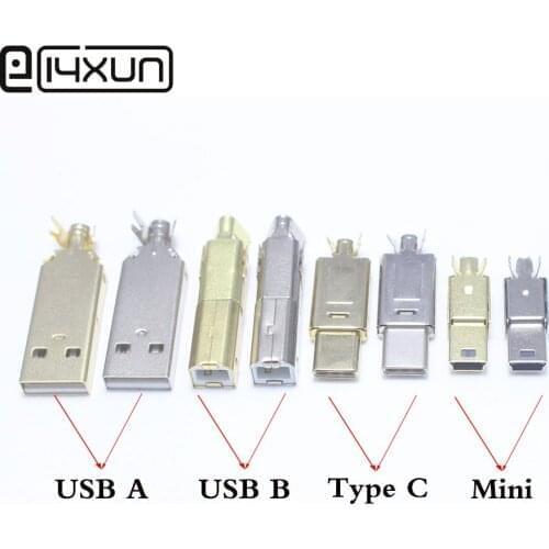 Usb A /Type C/Minin nickel and gold each 20set