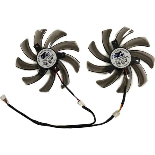 2PCS/set FS1210-S2053A Graphics Card Fan 95MMM For Gigabyte R9 270/285/380 GV-R785WF2-2GD GV-R737WF2OC-4GD VGA Card Cooling