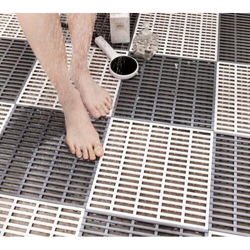 1/6Pcs Bath Mats Non-slip Bathroom Carpet Square PVC Area Rugs for Kitchen Floor Mat Shower Room Carpet Toilet Footpad