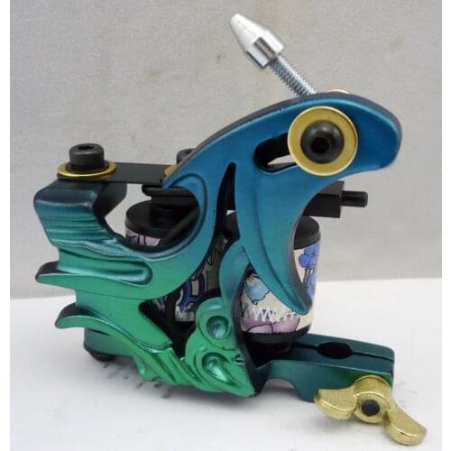 10Pcs/lot Pro Casting Iron Tattoo Machine 10 Wraps coil stainless steel Tattoos Body Art Gun Coil Machine LPC-ITM-7014-14N