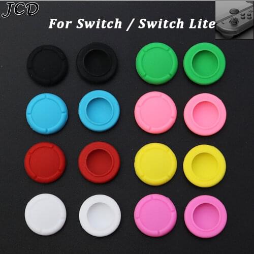JCD 2pcs Silicone Thumb Stick Grip Caps 3D Analog Joysticks Cover Case For Nintend Switch Lite NS switch Joy-Con Joypad