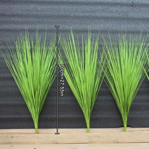 69cm Artificial leave Simulation leaf Onion Grass Silk Flower Decoration Flower Arranging lawn Engineering Simulation Plants