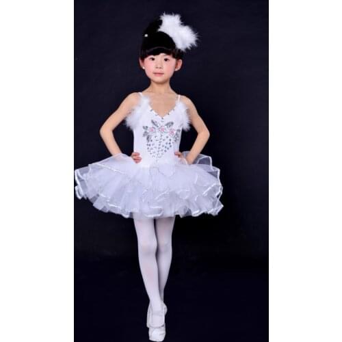 Professional White Swan Lake Ballet Tutu Costume Girls Children Ballerina Dress Kids Ballet Dress Dancewear Dance Dress for Girl