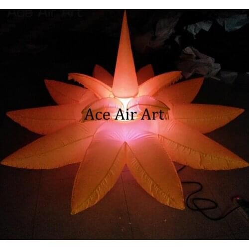 Hot sale colourful LED flower decoration,inflatable led lighting flower for party decoration