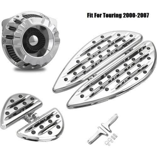 Chrome Air filter front rear floorboards Passenger bracket hook Fit For harley Softail Slim FLSL 2000-2015 FLHX FLHR FLTR FLHT 2