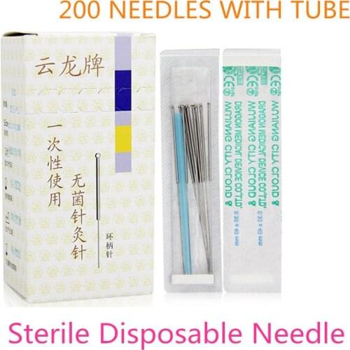 More Sizes Acupuncture Needles 200 Disposable Sterile Chinese Needle Acupuncture Beauty Massage Face Needle Sharp