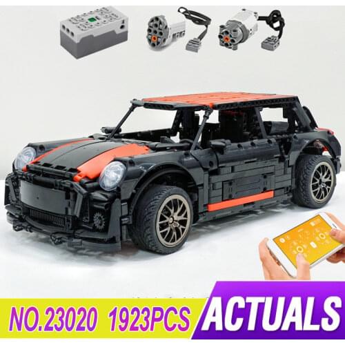 LepinBlocks 23020 Racing Car Model Compatible MOC-36559 MINIS Cooper Building Bricks Educational Toys Birthdays Gift