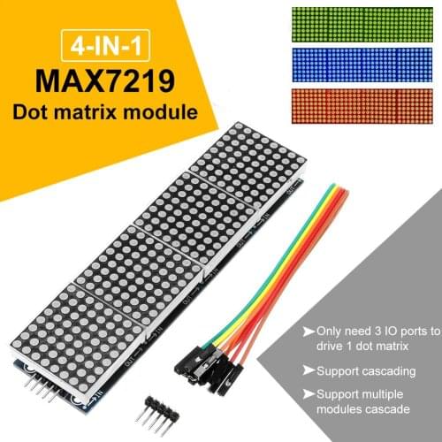 MAX7219 Dot Matrix 4 In One Display Module for Arduino Raspberry