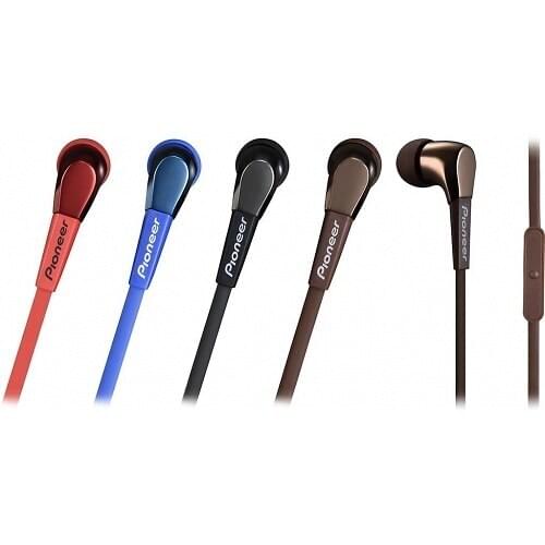 Pioneer quality Audio performance in-ear light Metal button headset, Brown (se-cl722t-t)