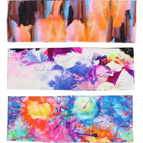 2022 New Arrival Sports Headbands Women Unisex Elastic Hair Bands Running Gym Crycling Non-slip Hair Ties Bands Print Headdress