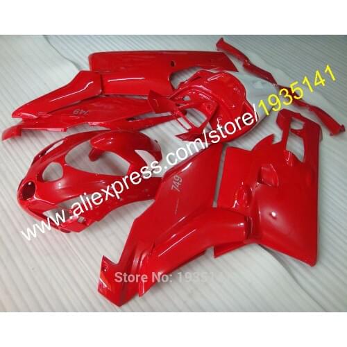 ABS Fairing For Ducati 749 999 2003 2004 749s 999 03 04 Full Red Motorbike Aftermarket Kit Cowling (Injection molding)