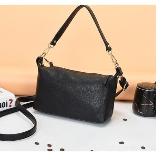 Genuine Leather Real Cowhide Womens Casual Fashion Pack Luxury Design Handbag Ladies Shoulder Messenger Small Square Bag Bolsos