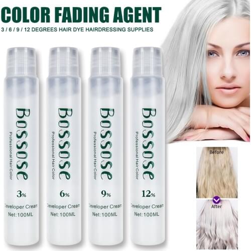 Creme Developer 10/20/30/40 Volume 3.4 Oz for Hair Dyeing Bleaching Lightening SK88