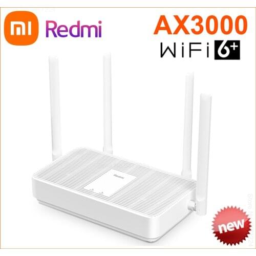New Xiaomi Redmi AX3000 Gigabit Router 2.4G 5Ghz Dual-Band Wifi6 Mesh Network Extender 4 High Gain Antennas WiFi Xiaomi Repeater