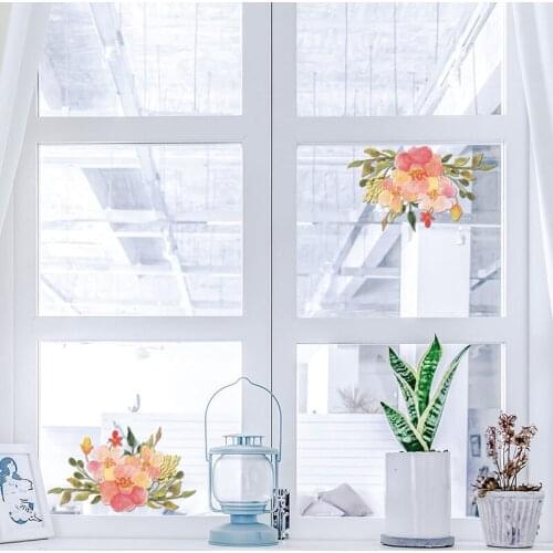 Flower Rattan Decor Removable Wall Stickers Bedroom Backdrop Art Decal Props New