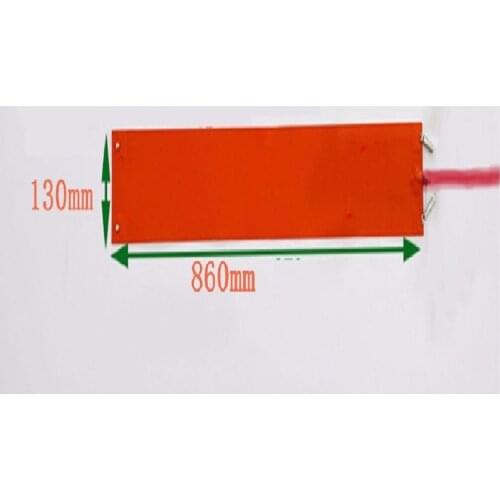 130*860mm 220v 800W Silicone heating pad heater for 3d printer heat bed 1pcs Custom design Warming Products/Electric Heating Pad