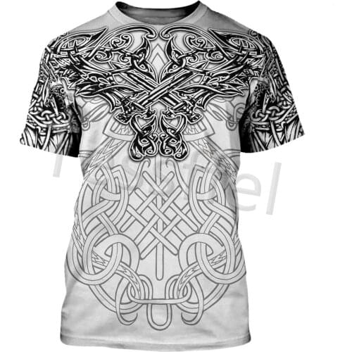 Tessffel Cool Dragon Tattoo Men and Women 3D Printed New Harajuku T-shirt Summer Street Short Sleeve Style-3