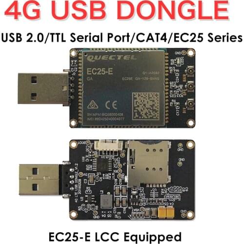4G LTE USB Dongle W/SIM Card Slot/GPS Equipped with EC25-E LCC Modem LTE FDD B1/B3/B5/B7/B8/B20