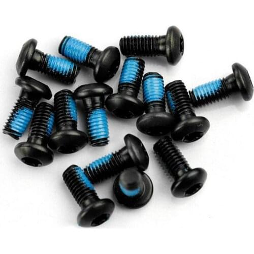 12Pcs T25 Bicycle Disc Brake Torx Hexagon Socket Round Head Screws Steel Bolt Rotor Cycling Colorful Disc Screw Bike Supplies