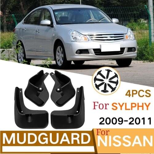 Auto Mudguard For Nissan Sylphy 2009-2011 High-quality Mudguard Anti-splash Protection Body Mudguard Car Accessories 4pcs