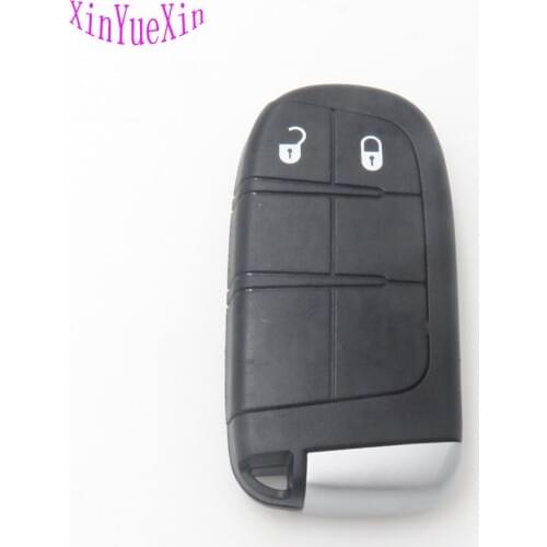 Xinyuexin Smart Remote Car Key Shell For Chrysler 300 For Dodg Durango For Jeep Grand Cherokee 2Button Blank Key Fob Case
